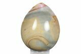 Polished Polychrome Jasper Egg - Madagascar #245720-1